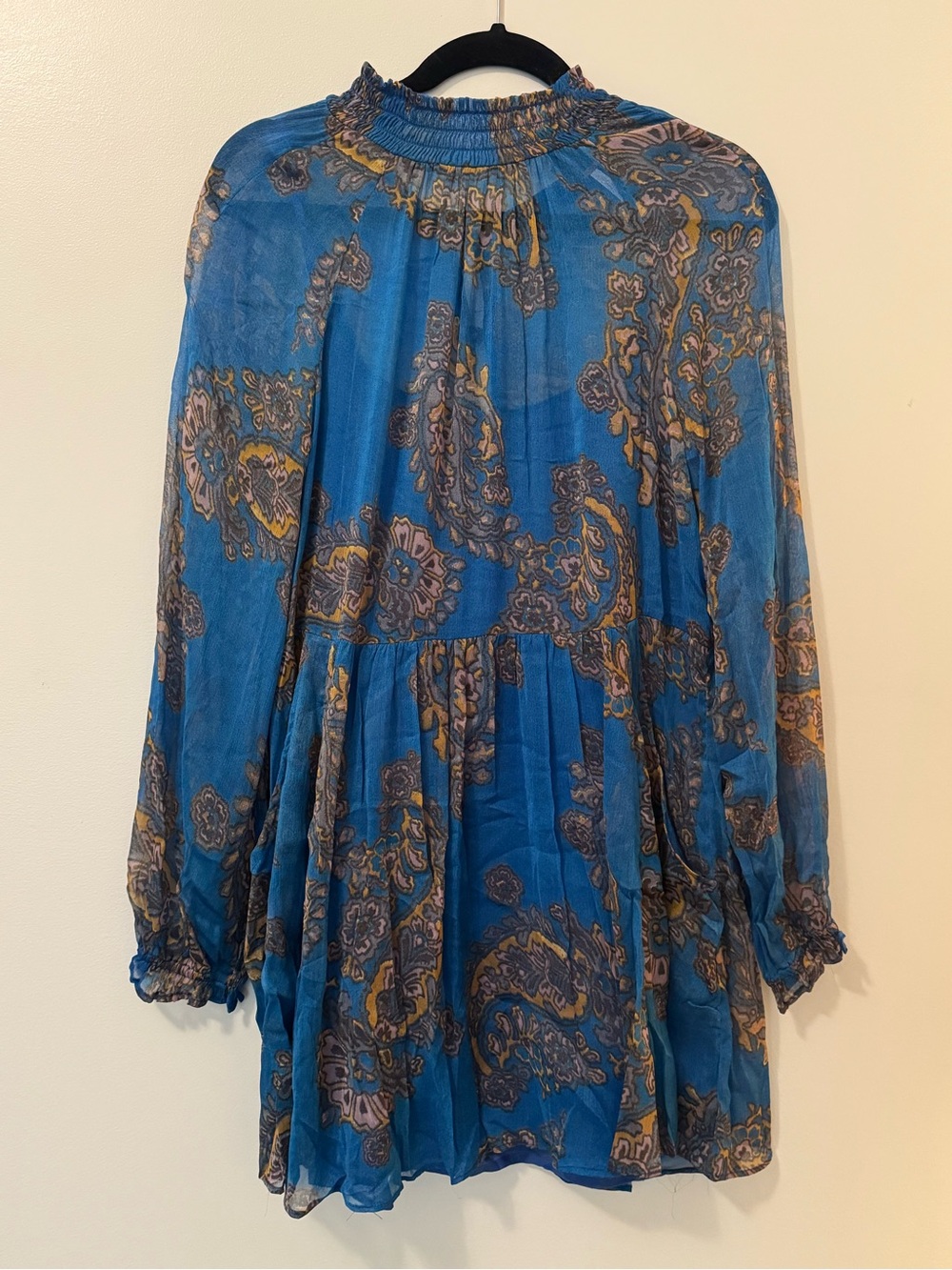 Free People Blue Paisley Women's Dress